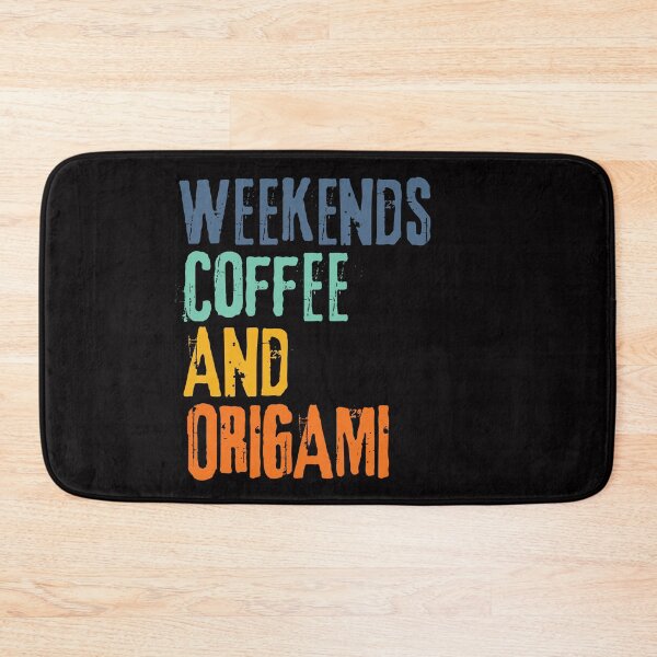 Item preview,  Funny Retro Weekends Coffee and Origami designed and sold by WeirdlyRare.