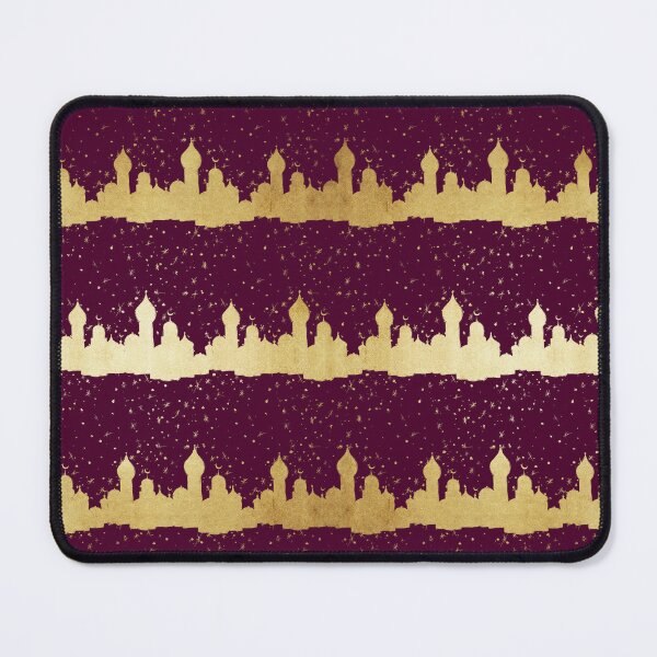 Item preview, Arabian Nights Wine Red Gold Foil Pattern designed and sold by KaramfilaS.