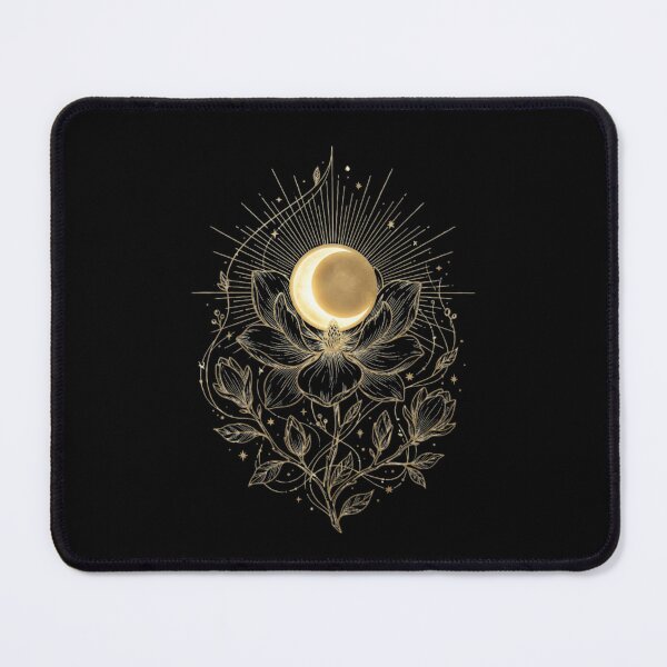 Item preview, Celestial Magnolia Flower with Mystic Golden Moon designed and sold by MoonSoul Studio.