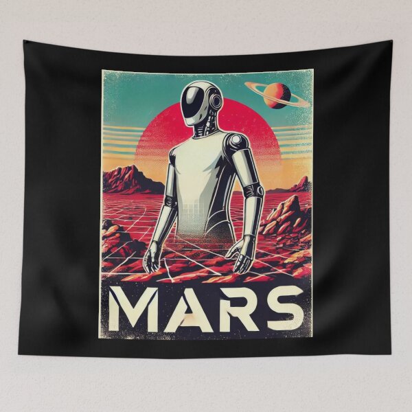 Item preview, SpaceX Starship Rocket Launch | Mars Mission Space Exploration Design designed and sold by TEEJAMBOREE.