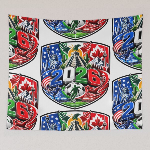 Item preview, Experience football this 2026! Let's celebrate the worldwide event taking place in the USA, also in Mexico and Canada (Ver. D16) designed and sold by ImagineThisOne.