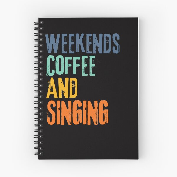 Item preview,  Funny Retro Weekends Coffee and Singing designed and sold by WeirdlyRare.