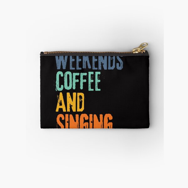 Item preview,  Funny Retro Weekends Coffee and Singing designed and sold by WeirdlyRare.
