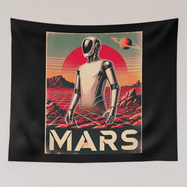 Item preview, SpaceX Starship Rocket Launch | Mars Mission Space Exploration Design designed and sold by TEEJAMBOREE.