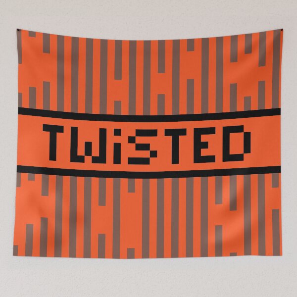 Item preview, TWISTED — Pixel Art Word | Retro 8-Bit Two-Tone Typography designed and sold by Mouremandier.