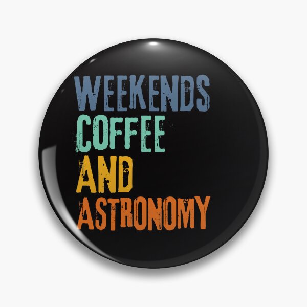 Item preview, Funny Retro Weekends Coffee and Astronomy designed and sold by WeirdlyRare.