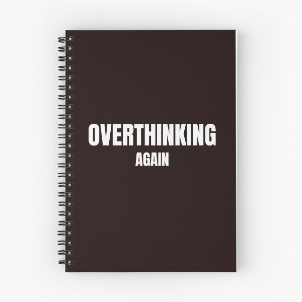 Item preview, Overthinking Again – Funny Anxiety & Overthinker Quote designed and sold by ArtPer-design.