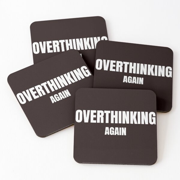 Item preview, Overthinking Again – Funny Anxiety & Overthinker Quote designed and sold by ArtPer-design.