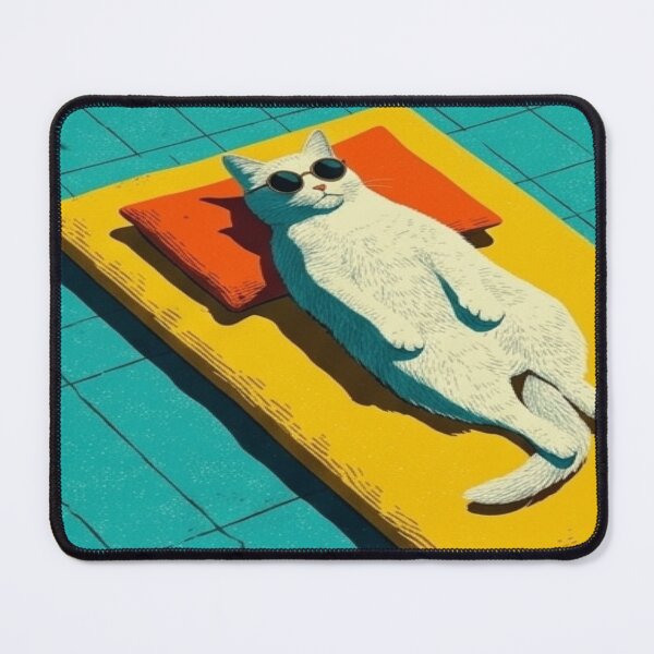 Item preview, white cat designed and sold by Creativnani.