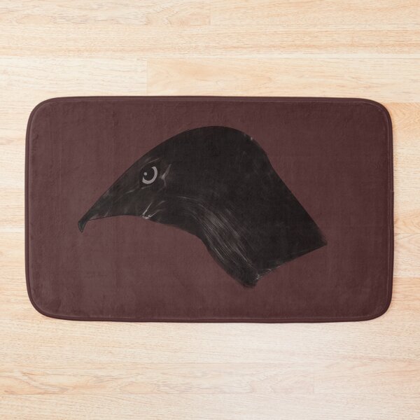 Item preview, Gothic Black Raven Head - Moody Dark Fantasy Crow Portrait designed and sold by SahmatArt.