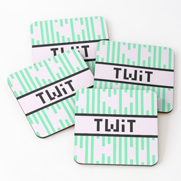 Item preview, TWIT — Pixel Art Word | Retro 8-Bit Two-Tone Typography designed and sold by Mouremandier.