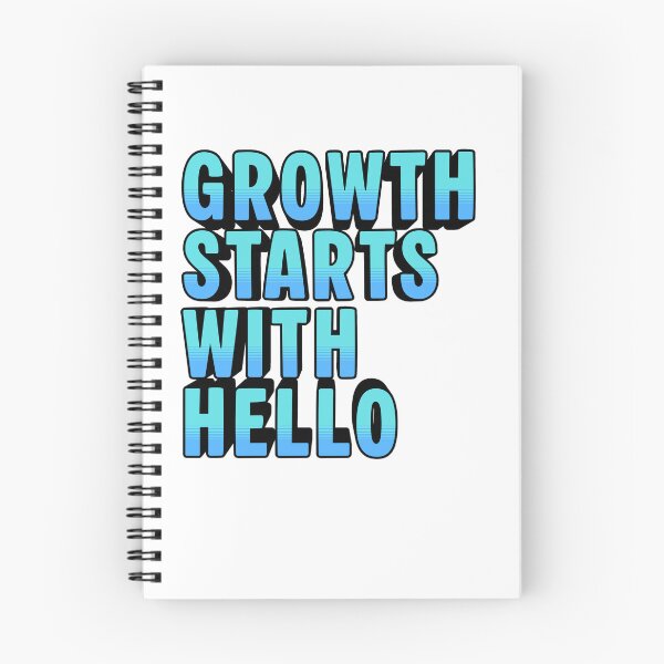 Item preview, Growth starts with hello designed and sold by Black British  Designer - Photographer.