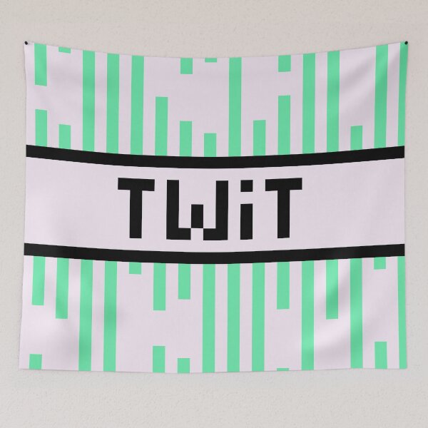 Item preview, TWIT — Pixel Art Word | Retro 8-Bit Two-Tone Typography designed and sold by Mouremandier.