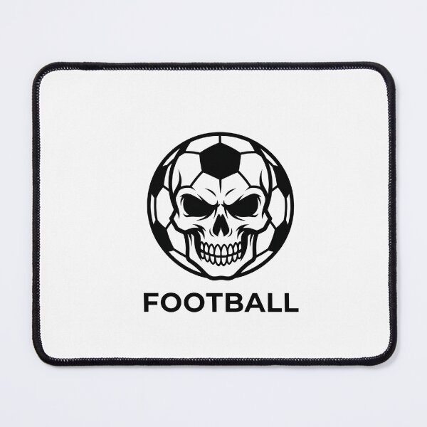 Item preview, Fierce Soccer Skull Premium Minimalist Football Sticker designed and sold by Mr-wow.