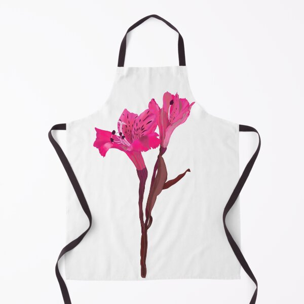 Item preview, Pink Alstroemeria Botanical Flower Hand-Drawn Illustration designed and sold by altastudio.