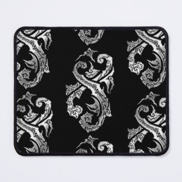 Item preview, Symmetrical Tribal Sigil – Dark Ornamental Symbol (chrome) designed and sold by JFOdesign.