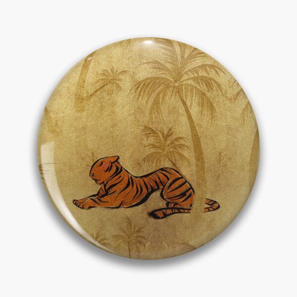 Item preview, Tigers on Antique Gold Foil Pattern designed and sold by KaramfilaS.