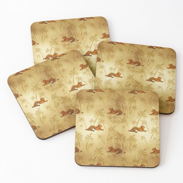 Item preview, Tigers on Antique Gold Foil Pattern designed and sold by KaramfilaS.