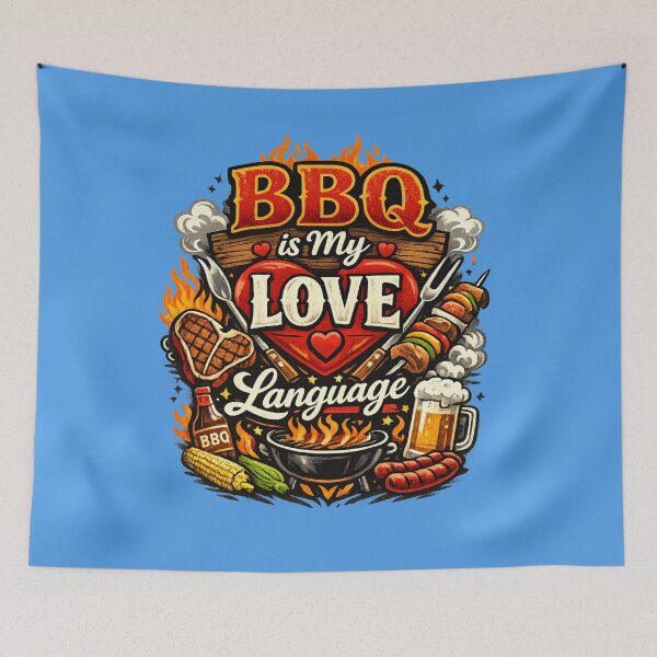 Item preview, BBQ Is My Love Language | Funny Grilling Shirt for BBQ Lovers  designed and sold by GIMO17.