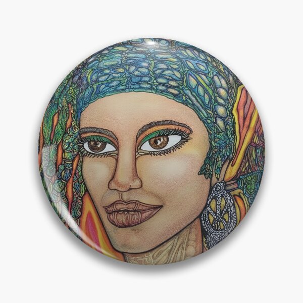 Item preview, Poli: Retrato de una vibrante diosa psicodélica designed and sold by mimiartes.
