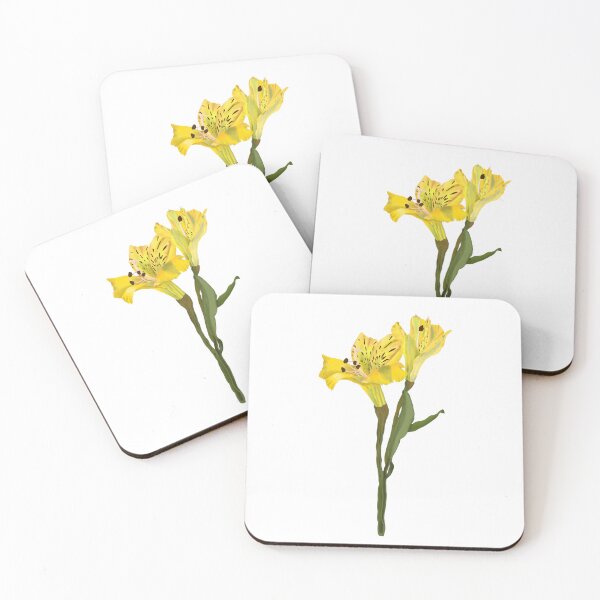 Item preview, Yellow Alstroemeria Botanical Flower Hand-Drawn Illustration designed and sold by altastudio.