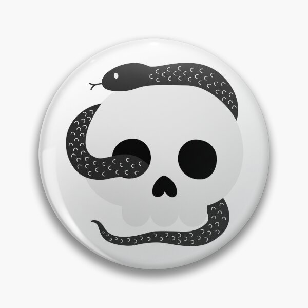 Item preview, Spooky Snake in a Skull designed and sold by Design-by-Steph.