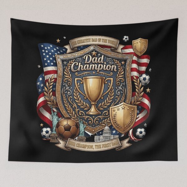 Item preview, Dad Champion Soccer Shirt | Fathers Day Gift for Football Loving Dad designed and sold by Basma Designs | Funny Shirts, Stickers & Mugs.