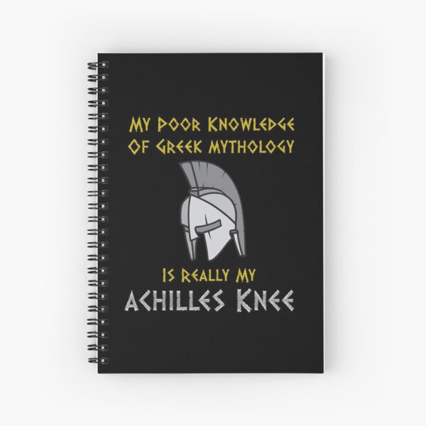 Greek Mythology Achilles Knee Spiral Notebook