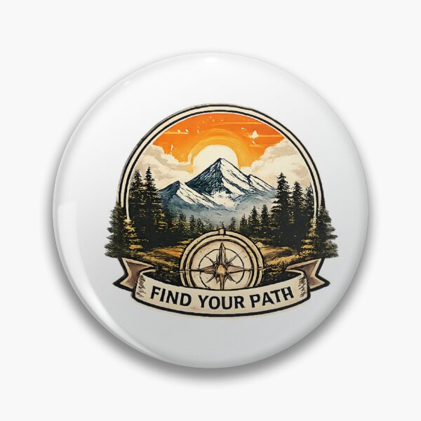 Item preview, Find Your Path Compass & Mountain Adventure Design for Hikers, Campers and Nature Lovers–Find Your Path Mountain Adventure Compass Vintage Outdoor Design designed and sold by vansaidshop ⭐⭐⭐⭐⭐.