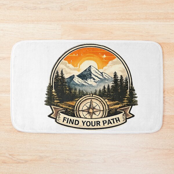 Item preview, Find Your Path Compass & Mountain Adventure Design for Hikers, Campers and Nature Lovers–Find Your Path Mountain Adventure Compass Vintage Outdoor Design designed and sold by vansaidshop ⭐⭐⭐⭐⭐.