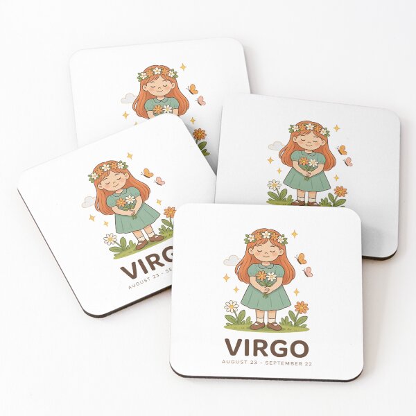 Item preview, Cute Virgo Zodiac Girl Design | Virgo Astrology Birthday Gift designed and sold by Cool-cat-art.