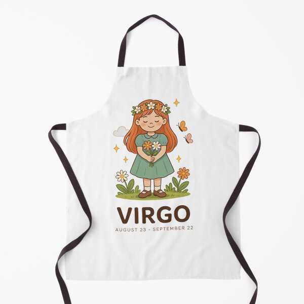 Item preview, Cute Virgo Zodiac Girl Design | Virgo Astrology Birthday Gift designed and sold by Cool-cat-art.