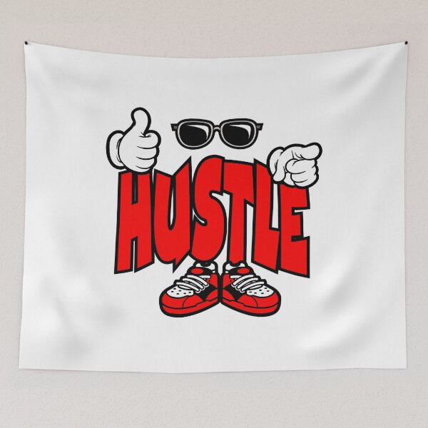 Item preview, Hustle – Motivational Cartoon Character Bold Retro Design Gift for Students designed and sold by NFTWords.