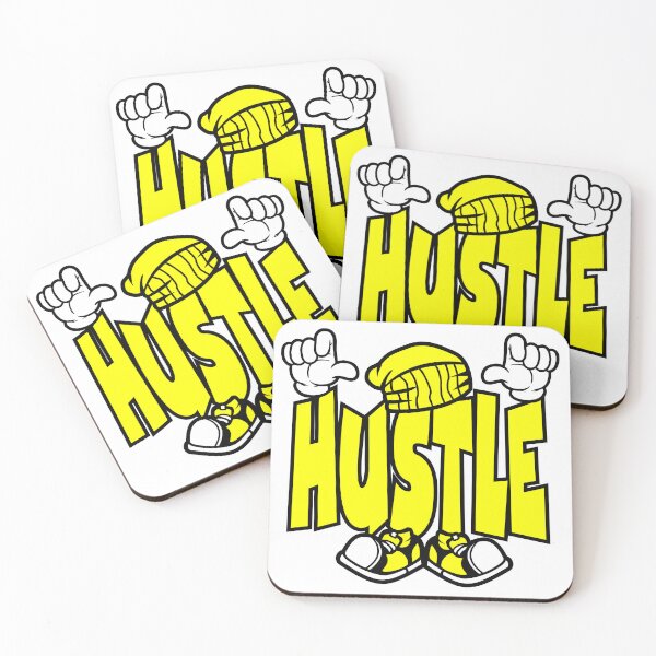 Item preview, Hustle – Motivational Cartoon Character Bold Retro Design Gift for Gym Lovers designed and sold by NFTWords.