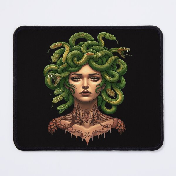 Item preview, Medusa Snake Lady Greek Mythology designed and sold by Atteestude.