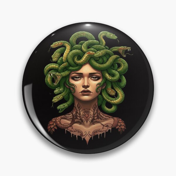 Item preview, Medusa Snake Lady Greek Mythology designed and sold by Atteestude.