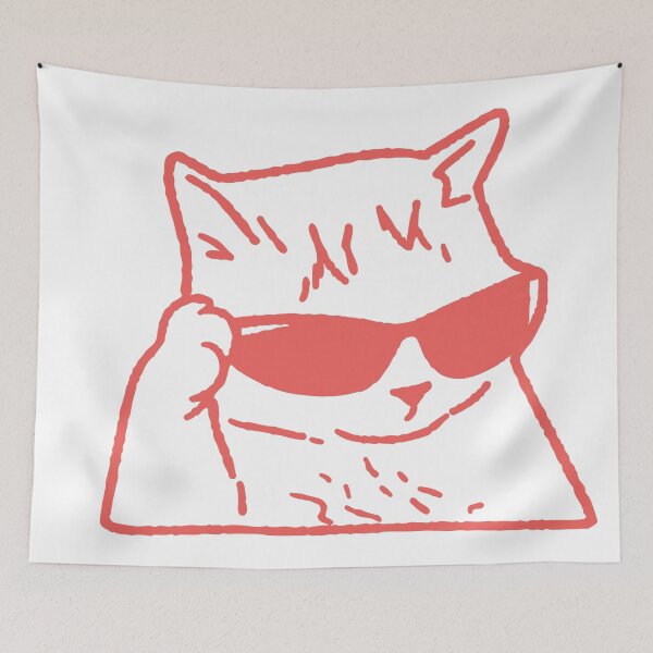 Item preview, cool cat meme designed and sold by QuirkyCritterCo.