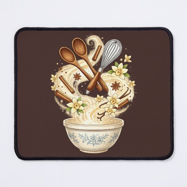 Item preview, Kitchen Magic: Enchanted Vintage Baking Bowl & Vanilla Orchids designed and sold by krish-prints.