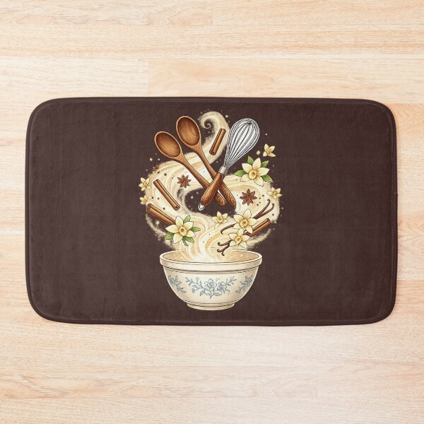 Item preview, Kitchen Magic: Enchanted Vintage Baking Bowl & Vanilla Orchids designed and sold by krish-prints.
