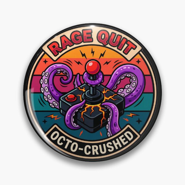 Item preview, Rage Quit Retro Joystick Kraken Gamer  designed and sold by Oommen Studio .