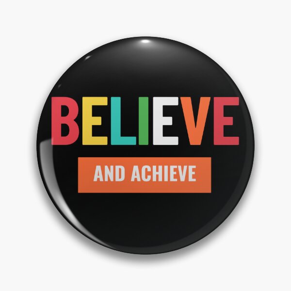 Item preview, Believe and Achieve - Colorful Motivational Typography Design designed and sold by No Excuses .