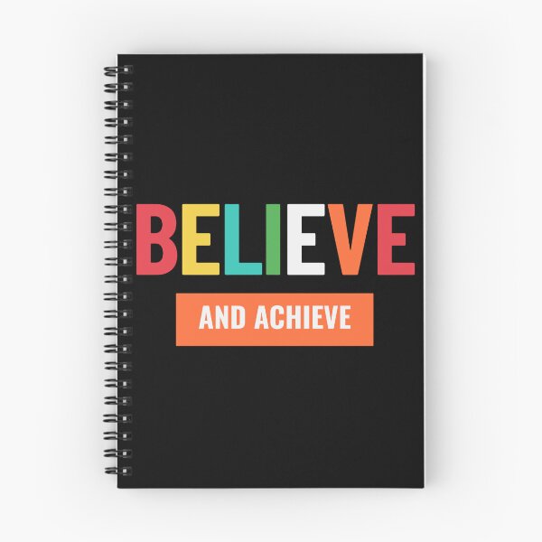 Item preview, Believe and Achieve - Colorful Motivational Typography Design designed and sold by No Excuses .
