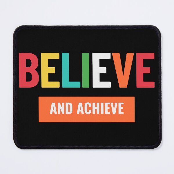 Item preview, Believe and Achieve - Colorful Motivational Typography Design designed and sold by No Excuses .