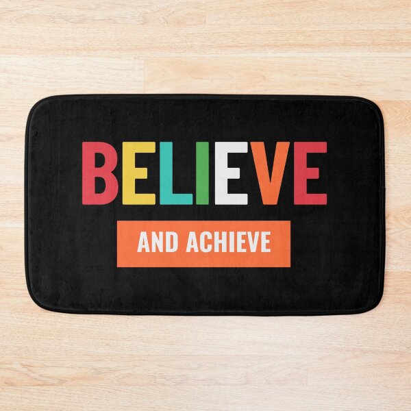 Item preview, Believe and Achieve - Colorful Motivational Typography Design designed and sold by No Excuses .