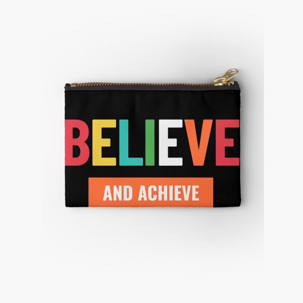 Item preview, Believe and Achieve - Colorful Motivational Typography Design designed and sold by No Excuses .