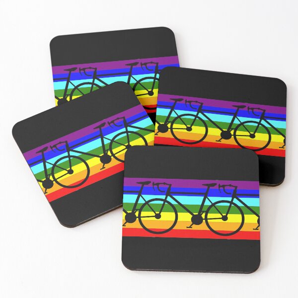 Item preview, Biciclette Ciclismo Arcobaleno Vintage – Silhouette Bici Sport Rainbow designed and sold by rikyfreestyle.