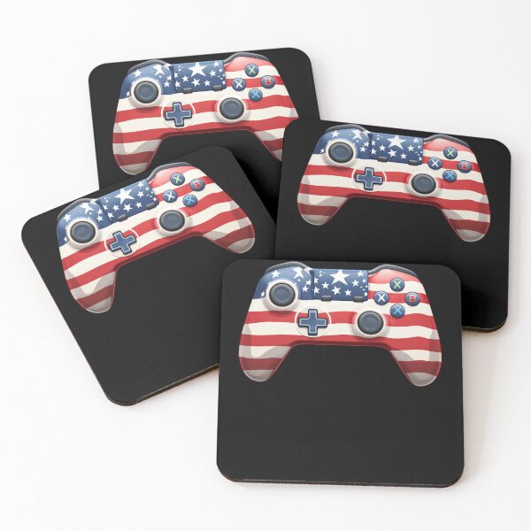 Item preview, American Flag Gamer 4th of July Video Games USA Patriotic designed and sold by smartrocket.
