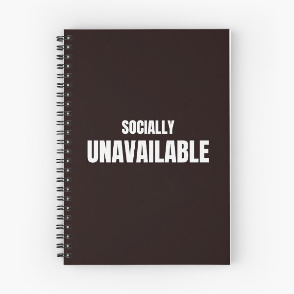 Item preview, Socially Unavailable – Funny Introvert Quote Design designed and sold by ArtPer-design.
