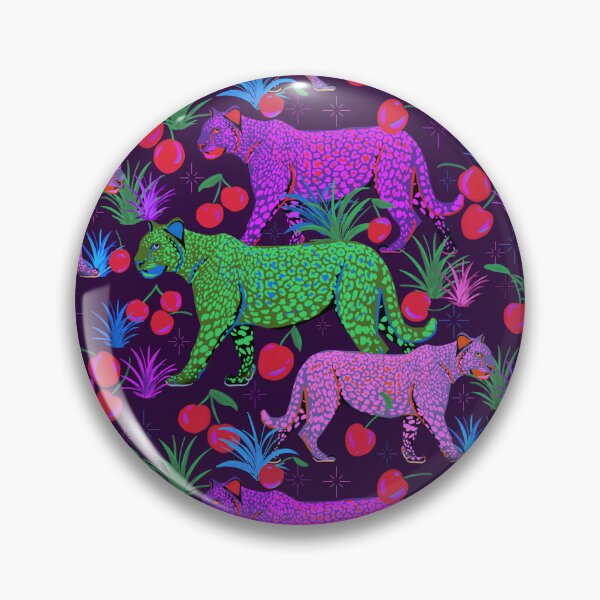 Item preview, Cherry Cheetah Prowl Purple designed and sold by Lacey Stonesifer.