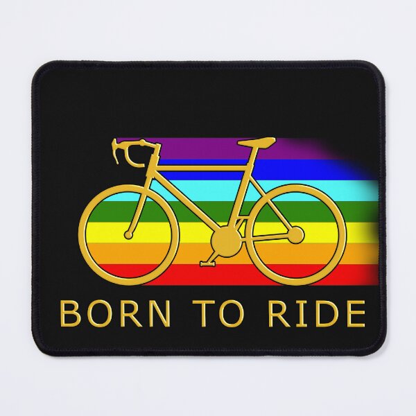 Item preview, born to ride, minimalist bicycle lifestyle design for true cycling lovers. good life style designed and sold by rikyfreestyle.